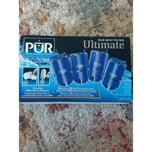 PUR Ultimate Faucet Mount Water Filter Replacement RF-4050 L Blue 4 Pack New